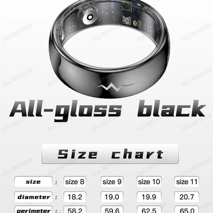 New ECG Smart Ring Men Women Bluetooth Blood Heart Rate Blood Oxygen Health Monitoring Multi Sports 5ATM Waterproof smartring