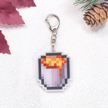 1/27Pcs Game Totem of Undying Car Keychain Accessories Acrylic Cute Charms Pendant For Bag Funny Key Holder Backpack Decoration