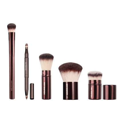 1pc Hourglass Powder Contour Makeup brushes Foundation Blusher Make up brush metal handle Concealer Bronzer high end with box