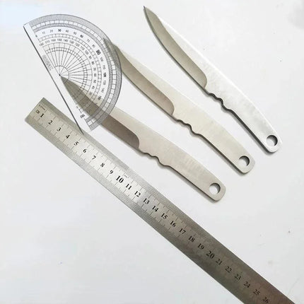 4/3PCS a Set Non-Sharpened Knife Dull Edge Fixed Blade Pocket Knife