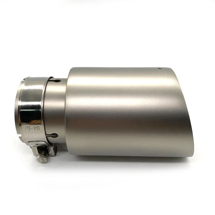 304 Matte Stainless Steel Car Universal Exhaust System Tip For BMW VW GTI MK7 Golf 7 Nozzle Single Muffler Pipe 1PCS