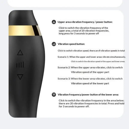 New Vibrator Wand,Adult Sex Toy Wand G Spot Dildo Clit Vibrator Sex Vibrators Clitoris Stimulation with 8 Speeds 20 Patterns