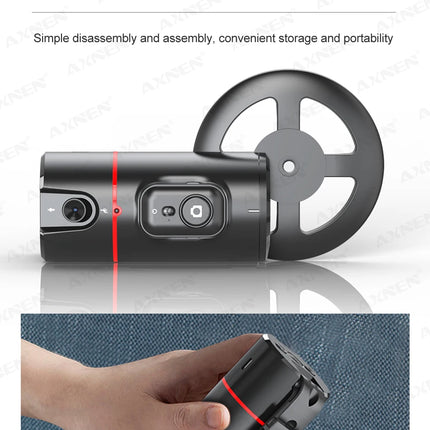 AXNEN P02 360 Rotation Follow-up Gimbal Stabilizer Monopod Desktop Tracking Gimbal with Remote for Phone Live Photography