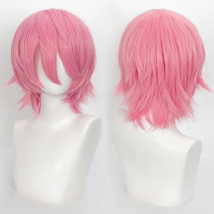 Cospaly Wigs Unisex Anime Wig 12cm/ 4.7 Inch Short Hair Wig Universal Costume Synthetic Wig with Bangs + Cap,for Party Festivals