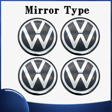 4pcs 56mm Car Wheel Center Sticker for Volkswagen VW GTI ABT Golf 5 6 Polo Passat Tiguan CC Beetle Touran Scirocco Sharan SR32