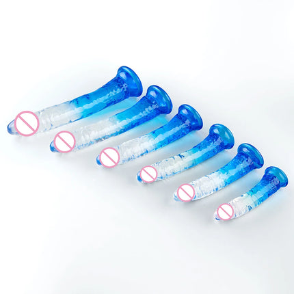 S-XXXL Long Dilldo Butt Plug  Realistic Penis Sex Toys Suction Cup Strap-On Dildos For Lesbian Masturbator Anus Dilation Trainer