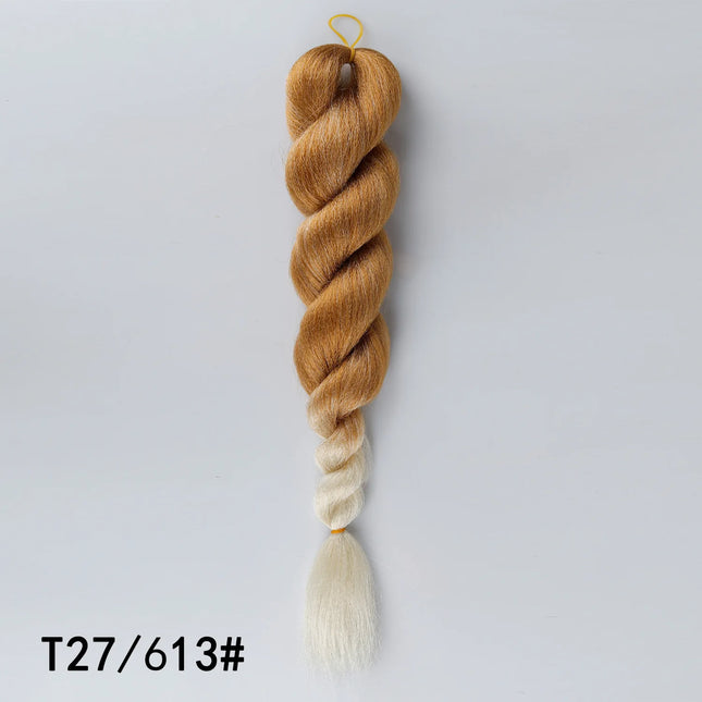 24Inch Ombre Synthetic Braiding Hair Extensions Jumbo Braids Hair for Women Crochet Braids Hair for African Hair Styling