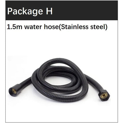 Handheld Black Toilet wash Bidet Faucet Spray Gun Sprayer shower head Anal cleaning washer WC Bathroom water valve hose holder