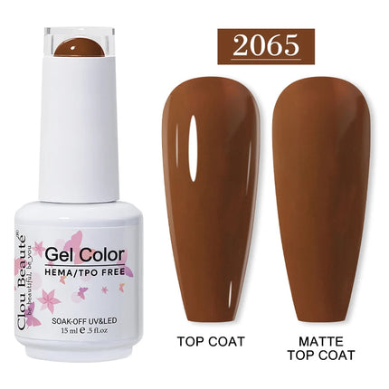 Clou Beaute 15ml HEMA TPO FREE Gel Nail Polish Vernis Semi Permanent UV Nail Art Varnish Lakiery Hybrydowe Manicure Gel Polish