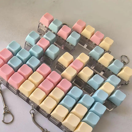 Press Keyboard Key Toy Decompression 1/4/5/9 Keyboard For Adults Antistress Toys Anti Stress Finger Keyboard Games Keychain ﻿