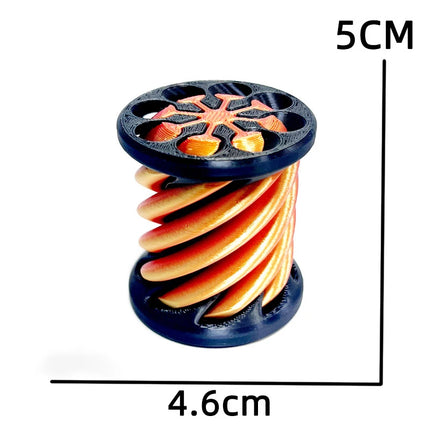 3D Printed Spiral Cone Fidgeting Toy Rotating Animal Pyramid Passthrough Sculpture Antistress Anxiety Relieving Game Adults Toys