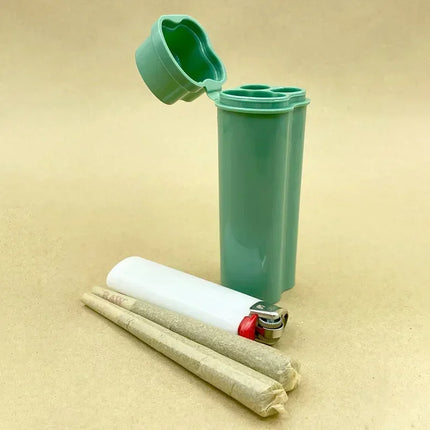 Two Holes Flip-top Cigarette Case Kit Including Lighter for Easy Storage Portable  Around Smoking Compact Smoke Storage