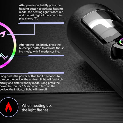 APP Intelligent Heating Suction Blowjob Masturbator for Men  LCD Display Telescopic Vibrating Masturbation Cup Pocket Pussy