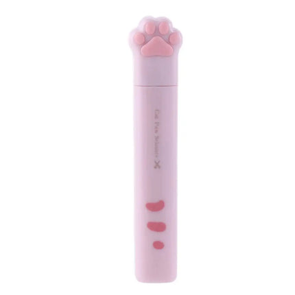Stationery School Supplies Girl Gift Kawaii Novelty Portable Stainless Steel Cat Paw Scissors Folding Design Hand Scissors