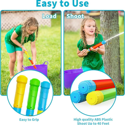 Water Gun Squirt Toys for Kids Adults 16.5'' Super Soaker Blaster Squirt Guns for Swimming Pool Beach Summer Outdoor Party Games