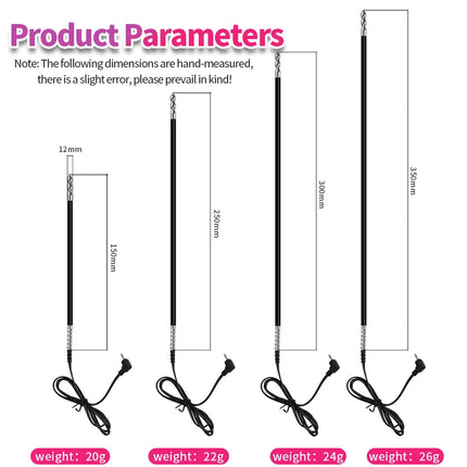 Electric Shock Soft Urethral Sound Dilators Penis Plug Beads Masturbator for Men Sexual Stimulating Toy for Gay Urethral Play