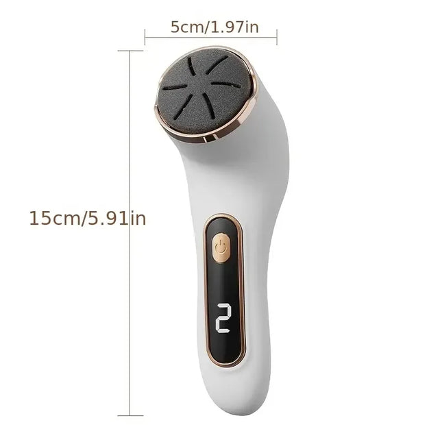  Rechargeable Electric Foot Polishing Machine, with Interchangeable Heads, Portable and Easy to Use,