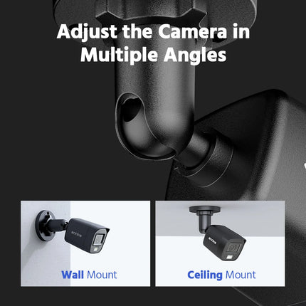 ANNKE 1080P HD-TVI Security Camera Kit 4PCS 2MP Bullet Outdoor Weatherproof Housing 66ft Super Night Vision Smart IR CCTV Camera