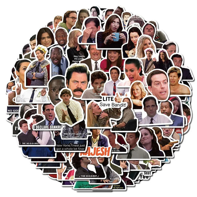 10/30/50/100pcs Funny Classic TV Series Meme Stickers Decals DIY Scrapbook Laptop Stationary Suitcase Waterproof Sticker Kid Toy