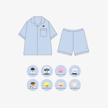 2025 SKZOO high quality cartoon image explosion group all pajamas set idol style