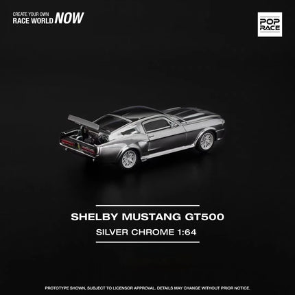 POP RACE 1:64 S36-03 SHELBY MUSTANG GT5OO Alloy Die Casting Car Model Collection Ornament