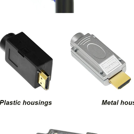 Solder-Free HDMI Male Connector Plug with Shell Kit - Easy DIY Upgrade for Repairing HDMI Cable Ends & Wires