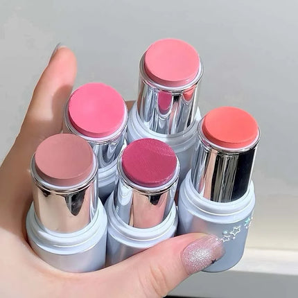 Smooth Blush Stick Expansive Color Natural Long Lasting Matte Makeup Monochrome Creamy Rouge Face Lip Makeup Stick