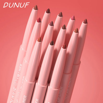 12Color Waterproof Lip Liner Pencil Dark Red Brown Lipstick Pencil Lip Outline Nude Matte Lipstick Crayon Contouring Tint Makeup