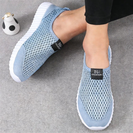 Lightweight Women Slip-On Mesh Shoes Quick-Drying Breathable Shoes 2026 Fashion Comfortable Walking Athletic Sneakers for Women