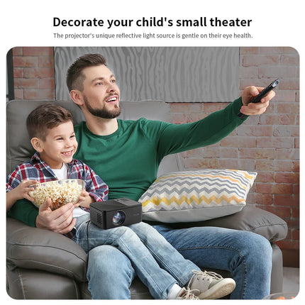 AUN Android Projector A32 Pro MINI Cinema Home Theater Smart TV Phone 3D HDMI WIFI for 4K 1080P Movie Portable Video Projector