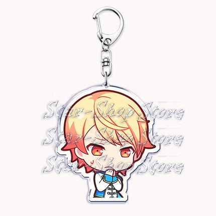 VIRTUAL SINGER Wonderlands Showtime Keychains Keyrings for Accessories Touya Emu Rui Akito Tsukasa Key Chain Jewelry Fans Gifts
