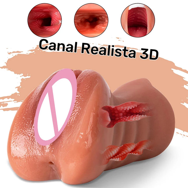 Male masturbation toy, specifically designed for men. Pocket-sized genital design. Realistic adult sex toy. Entry-level product.