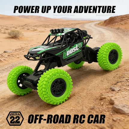 Hot RC Race Car For Kids Off Road Remote Control Car With Colorful LED Lights Rubber Tires Boys Gifts Toys For Outdoor Play