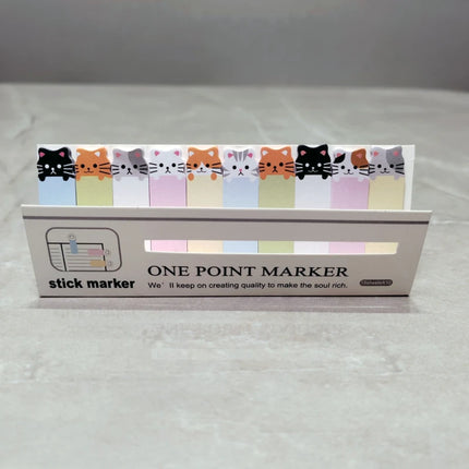 Korean Kawai Stationery Rows Sitting Little Flower Cat Black Cat Sticky Notes N Times Sticker Cartoon Creativity Pepsi Lovely