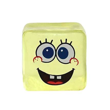 Squishy In Stock SpongeBob Squishy Stress Relief Cube Toy, Malt Sugar Slow Rebound Squeeze Fidget Toy Birthday Gift