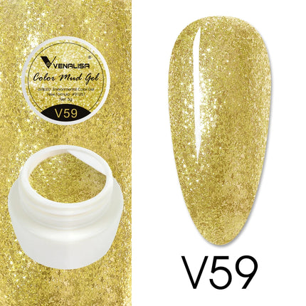 VENALISA Color Mud Gel Pure DIY Nail Art Design UV Gel Polish Professional Manicure Varnishes for Quality Artistry