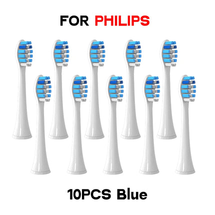 Brush Heads Compatible with Philips Sonicare Tips Soft DuPont Nozzles Vacuum Sealed Packaged Hx3/6/8/9 Series General