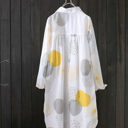 Plus Size Fashion White Shirt New Outerwear Top Women Chic Blouse 2023 Luxury Designer Korean Style Female Clothing Blouse