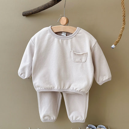INS Kids Boys New York Sweatshirt & Jogger Pants Set 2025Autumn New Baby Girls Clothes Toddler Hoodie and Pants 2 Pcs Outfit