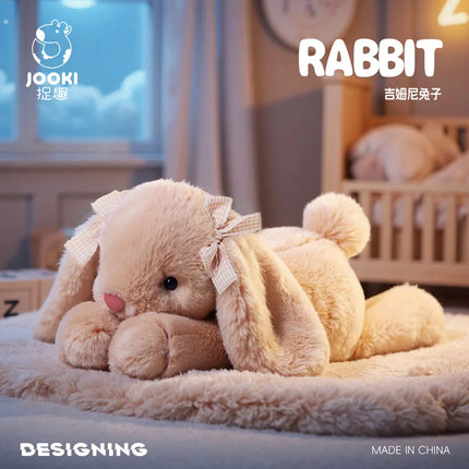 35CM Cute Rabbit Stuffed Plush Toy Long Ear Easter Bunny Soft Plushies Doll Sleeping Bedroom Decor Baby Girls Birthday Kid Gifts