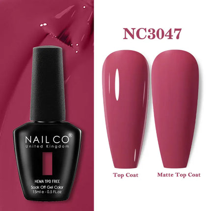 NAILCO 15ml Red Color Series Gel Varnish Coffee Gel Nail Polish Maximalism Reddish Gellak Design Brown Lacquer Nail Art Manicure