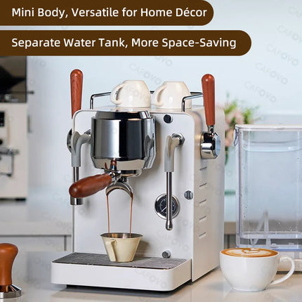CAFOVO E135 15Bar Semi-Automatic Coffee Maker Dual OLAB Pump Dual Boiler Espresso Machine for Home Barista & Commercial Use