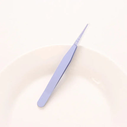 Macaroon Nail Art Decor Eyelashes Tweezers Tweezer Scrapbook Sticker Tapes Picking Stainless Clips DIY False Eyelashes Tools