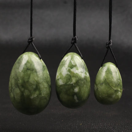 Wholesale Drill Jade Egg Set Quartz Massage Wand Crystal Stone Yoni Ball Pelvic Kegel Exercise Tool Tightening Vaginal Muscle
