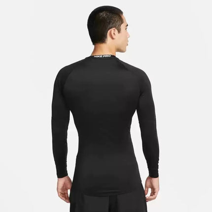 Nike Official 2023 New Men's Logo Print Crew Neck Long-Sleeve T-Shirt FB7920-010