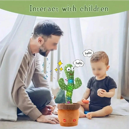 New Dancing Talking Cactus Toys For Baby Boys And Girls, Singing Mimicking Recording Repeating What You Say Sunny Cactus Up Plus