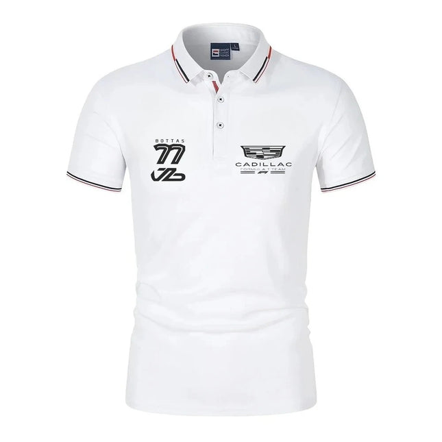 Cadillac Logo Men's Polo Summer Short sleeved, Casual Men's, Polo T-shirt New Fashion Men's Top