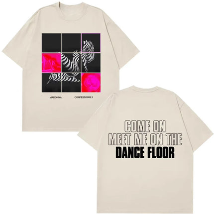 Summer Casual Fashion Trendy T-shirt Madonna CONFESSIONS II Album Tour 2026 Print T Shirt Men Women Vintage Fashion T-shirt