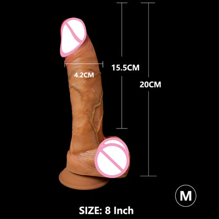 7-8 Inch Silicone Penis Suction Cup Adult Sexy Toys for Woman Men Vagina Anal Massage Stimulator Realistic Dildos Adults Sex Toy