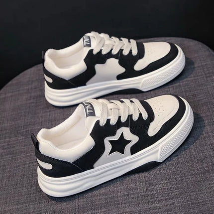 Fashion Casual Star Sport Loafers Women Chunky Sneaker Outdoor Comfort Soft Bottom Anti-slip Board Loafers Athletic Shoes